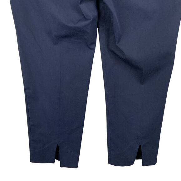 New Talbots Chatham Crop Pants Dark Navy Blue Stretch Women's 10 - Picture 8 of 10